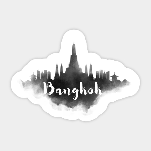 Bangkok watercolor Sticker by kursatunsal